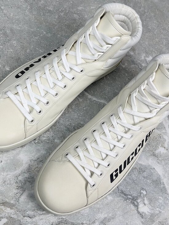 Gucci Ace Band Graphic Print Sneakers Calfskin White 10 G or 10.5 US or 44 EUR main image 15